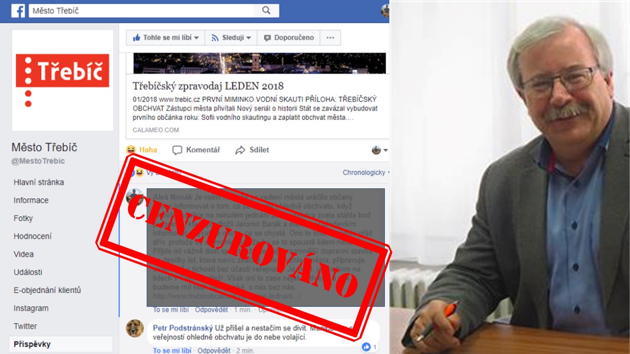 Cenzura na třebíčské radnici