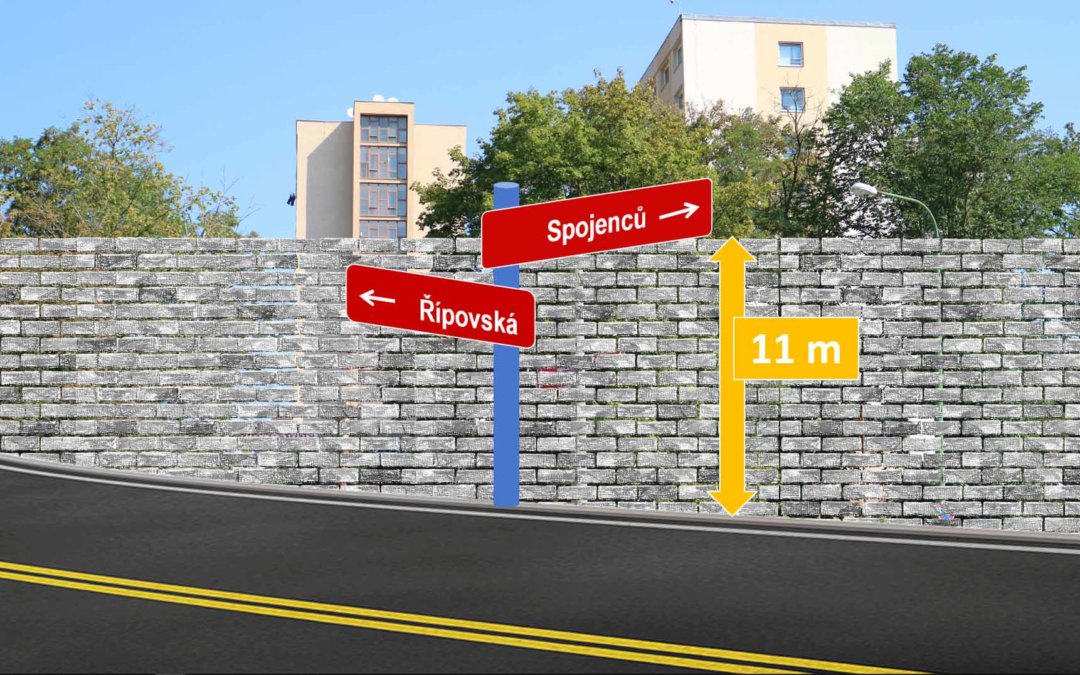 Obchvat Třebíče - průchvat rozdělí Borovinu 11 m vysokou protihlukovou zdí