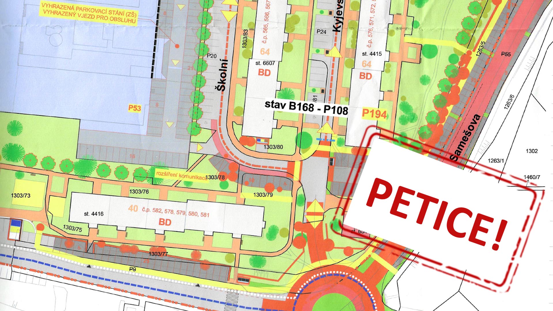 Petice - Nechceme pod okny svých bytů „autostrádu“,