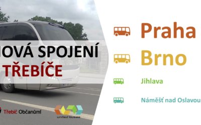 Od 1. června nově z Třebíče do Prahy autobusy UNITED BUSES