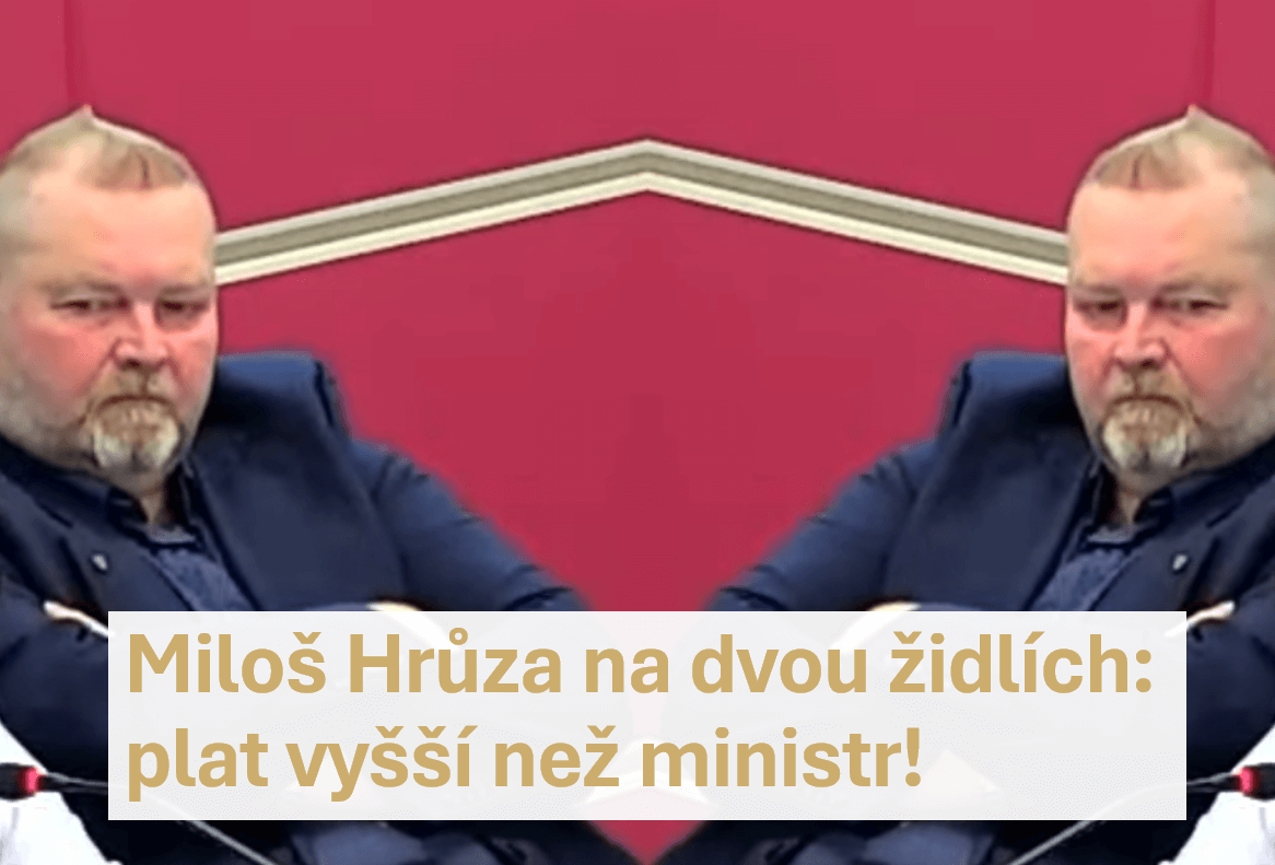 Miloš Hrůza na dvou židlích: plat vyšší jak ministr!